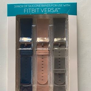 WITH it Fitbit Versa silicone bands - pack of 3